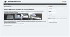 Desktop Screenshot of intranet.hs-wismar.de