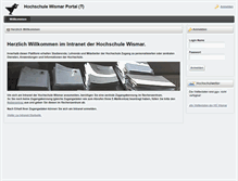 Tablet Screenshot of intranet.hs-wismar.de